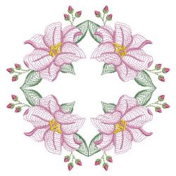 Rippled Lily(Lg) machine embroidery designs
