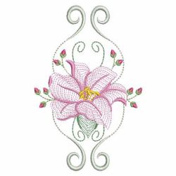 Rippled Lily 04(Sm) machine embroidery designs