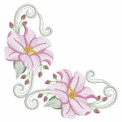 Rippled Lily 06(Lg) machine embroidery designs