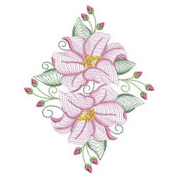 Rippled Lily 08(Lg) machine embroidery designs