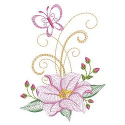 Rippled Lily 11(Md) machine embroidery designs