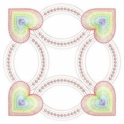 Colorful Heart Quilt 01(Sm) machine embroidery designs