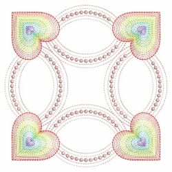 Colorful Heart Quilt(Md) machine embroidery designs