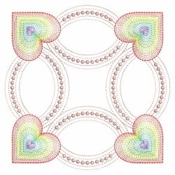 Colorful Heart Quilt 01(Lg) machine embroidery designs