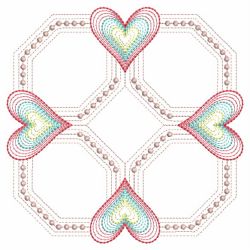 Colorful Heart Quilt 02(Md) machine embroidery designs