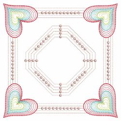 Colorful Heart Quilt 04(Md) machine embroidery designs