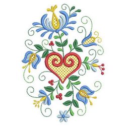 Folk Art Flowers 08(Md) machine embroidery designs