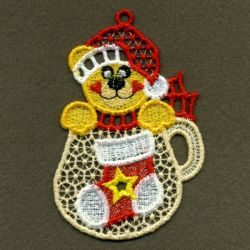 FSL Christmas Animal Cups 07 machine embroidery designs