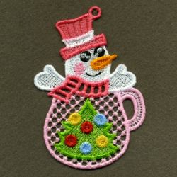 FSL Christmas Animal Cups 08 machine embroidery designs