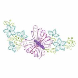 Rippled Colorful Butterfly 02(Lg) machine embroidery designs
