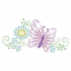 Rippled Colorful Butterfly 09(Lg) machine embroidery designs