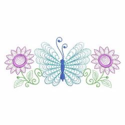 Rippled Colorful Butterfly 10(Md) machine embroidery designs