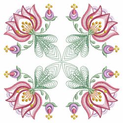 Rippled Jacobean Quilts(Md) machine embroidery designs