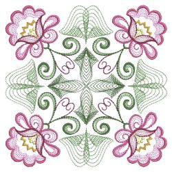Rippled Jacobean Quilts 04(Lg) machine embroidery designs