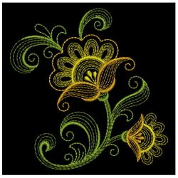 Rippled Fancy Flowers 02(Lg) machine embroidery designs