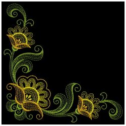 Rippled Fancy Flowers 03(Lg) machine embroidery designs