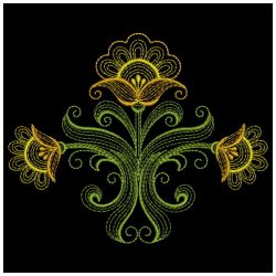 Rippled Fancy Flowers 09(Lg) machine embroidery designs
