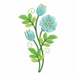 Heirloom Blue Flowers machine embroidery designs
