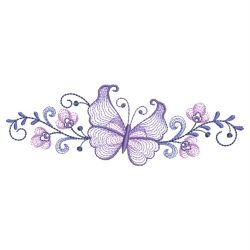 Rippled Butterfly Borders(Md) machine embroidery designs