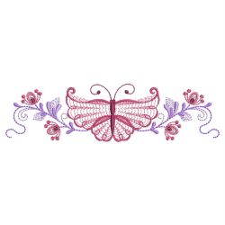 Rippled Butterfly Borders 02(Lg) machine embroidery designs