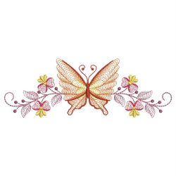 Rippled Butterfly Borders 04(Lg) machine embroidery designs