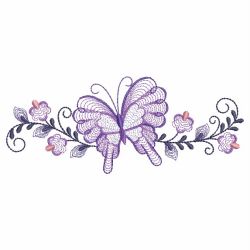 Rippled Butterfly Borders 05(Lg) machine embroidery designs