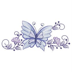 Rippled Butterfly Borders 06(Md) machine embroidery designs