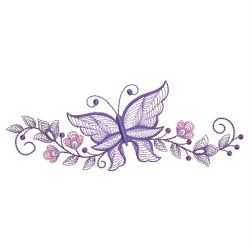 Rippled Butterfly Borders 07(Lg) machine embroidery designs