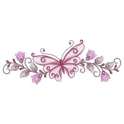 Rippled Butterfly Borders 08(Lg) machine embroidery designs