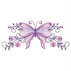 Rippled Butterfly Borders 09(Sm) machine embroidery designs