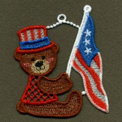 FSL Patriotic Bears 07 machine embroidery designs