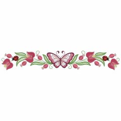 Flower Pillowcase Borders 01 machine embroidery designs