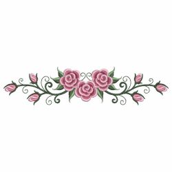Colorful Flower Borders 01 machine embroidery designs