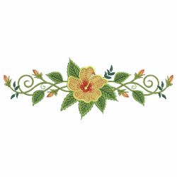 Colorful Flower Borders 05 machine embroidery designs