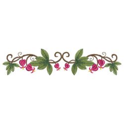 Colorful Flower Borders 06 machine embroidery designs