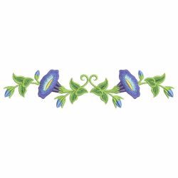 Colorful Flower Borders 09 machine embroidery designs