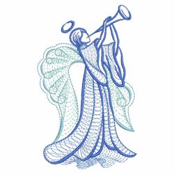 Rippled Colorful Angels 01(Lg) machine embroidery designs