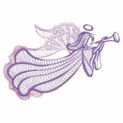 Rippled Colorful Angels 04(Lg) machine embroidery designs