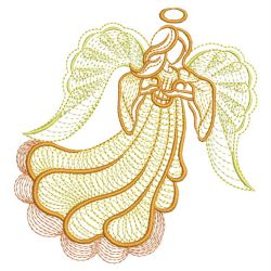 Rippled Colorful Angels 05(Md) machine embroidery designs