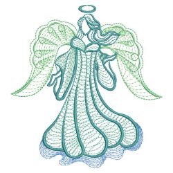 Rippled Colorful Angels 06(Lg) machine embroidery designs