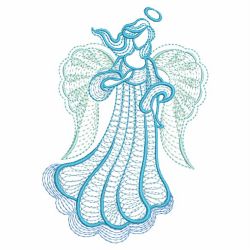 Rippled Colorful Angels 09(Lg) machine embroidery designs