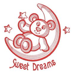 Redwork Cute Teddy Bear 04(Lg) machine embroidery designs