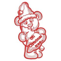 Redwork Cute Teddy Bear 10(Lg) machine embroidery designs