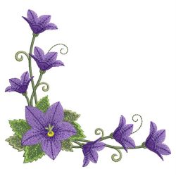 Colorful Flower Corners 08(Lg) machine embroidery designs