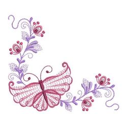 Rippled Butterfly Corners 02(Md) machine embroidery designs