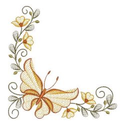 Rippled Butterfly Corners 03(Sm) machine embroidery designs