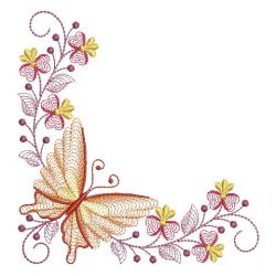 Rippled Butterfly Corners 04(Md) machine embroidery designs