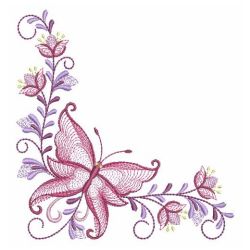 Rippled Butterfly Corners 10(Md) machine embroidery designs