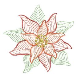 Rippled Poinsettia 01(Md) machine embroidery designs