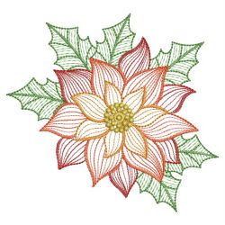 Rippled Poinsettia 03(Md) machine embroidery designs